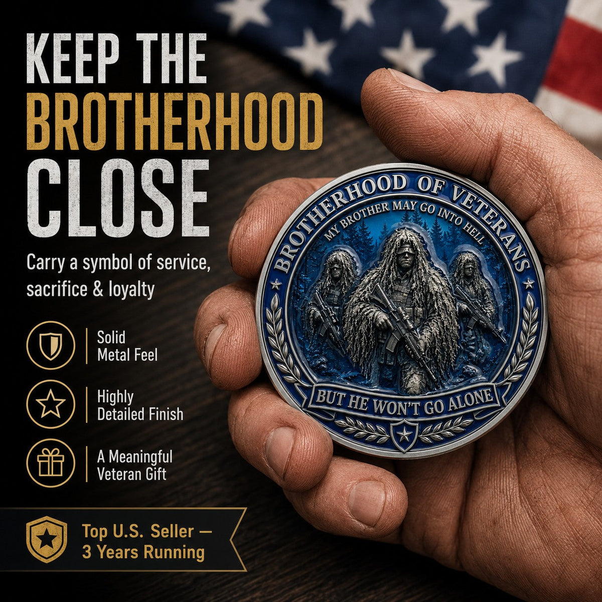 BattleBond â Veteran Loyalty Challenge Coin