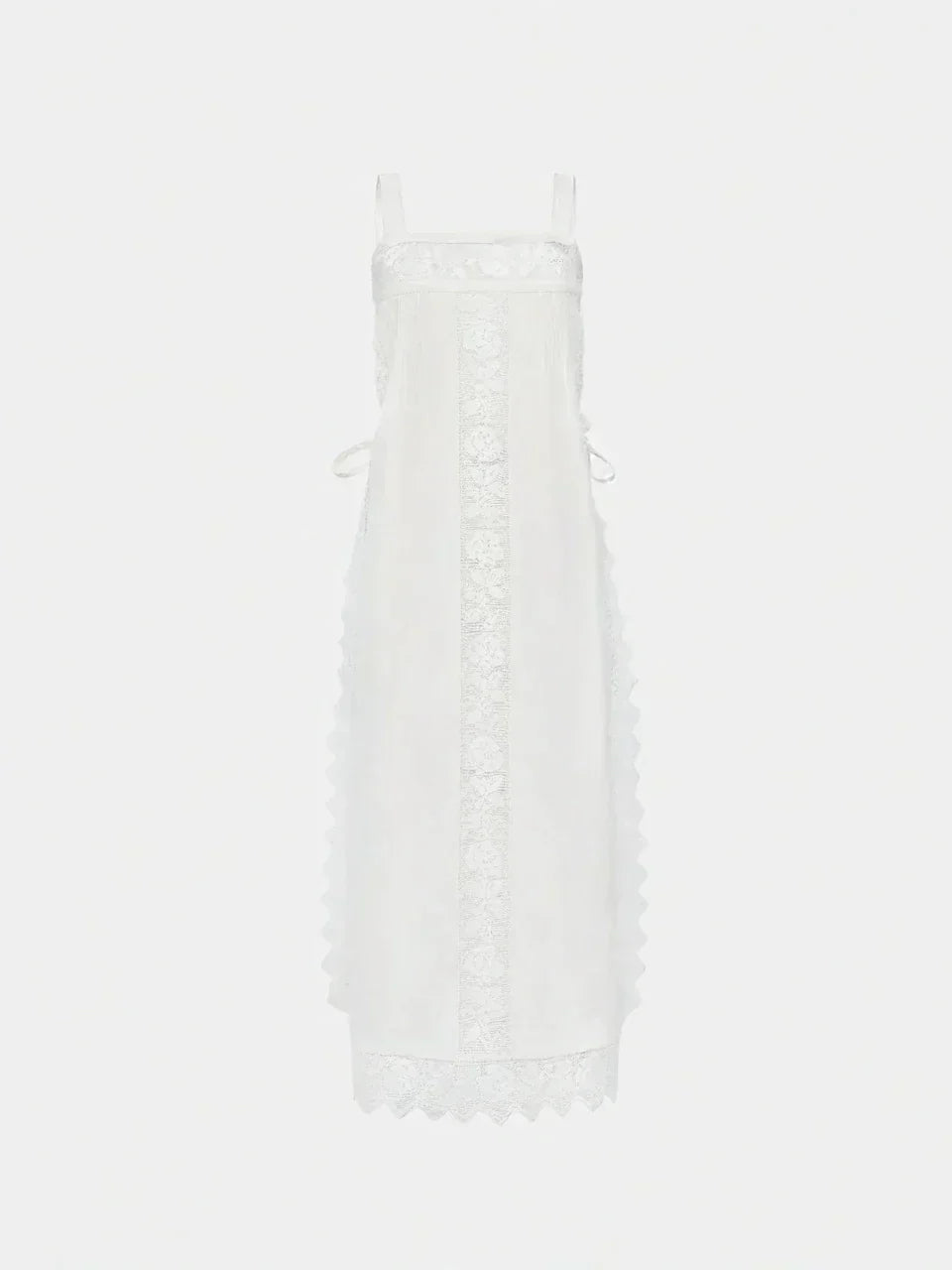 PureLinen – Vintage Lace Summer Midi Dress