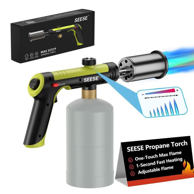 Powerful Propane Torch - 2732°F High Temp Flame (Buy 2 Free Shipping)
