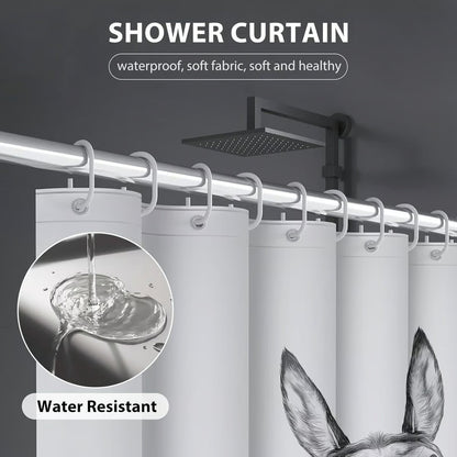 Are You Pooping?" Donkey Shower Curtain
