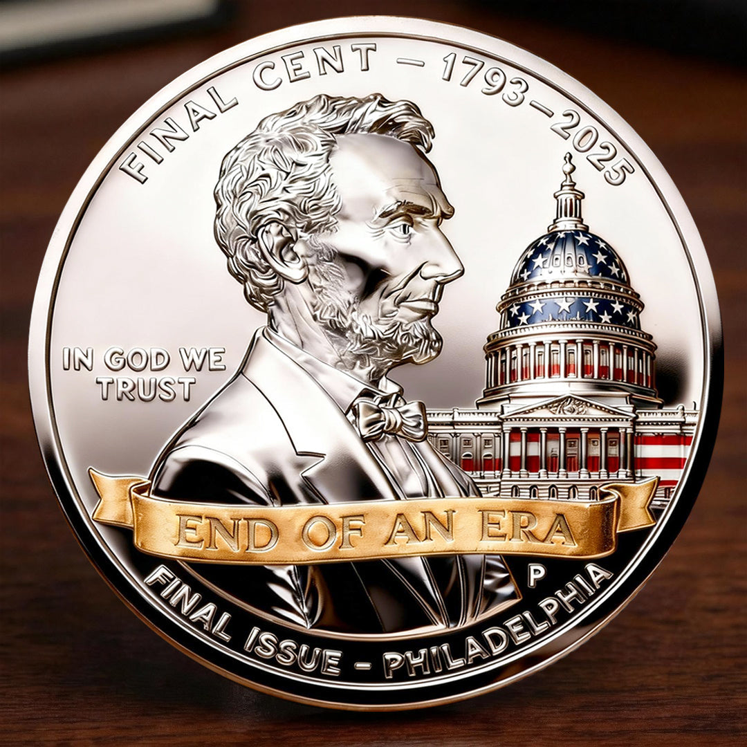 THE FINAL CENT 1793–2025 · END OF AN ERA