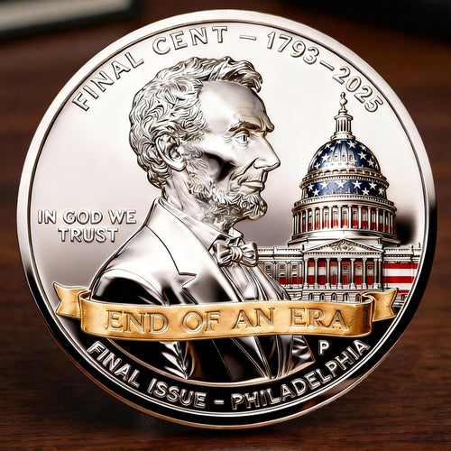THE FINAL CENT 1793–2025 · END OF AN ERA