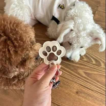 FurTag – Paw Shaped Leather Keychain