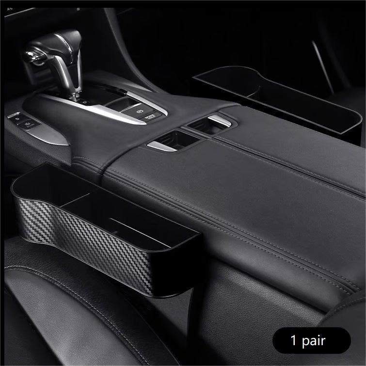 DriveMate – Multi Pocket Leather Car Seat Storage Organizer