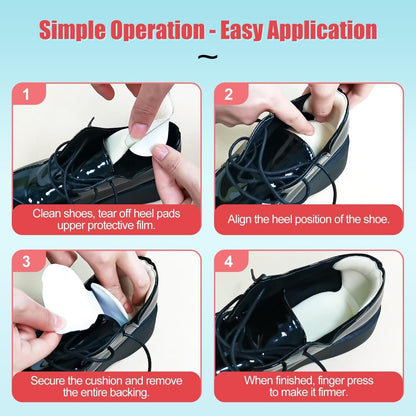 Soft Heel Cushion Pads Anti-slip Heel Protectors for Women & Men