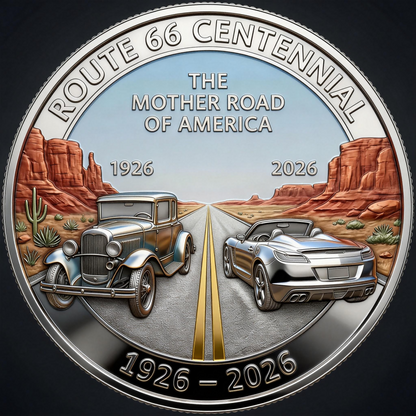 Route 66 – 100 Years of Freedom Commemorative Coin