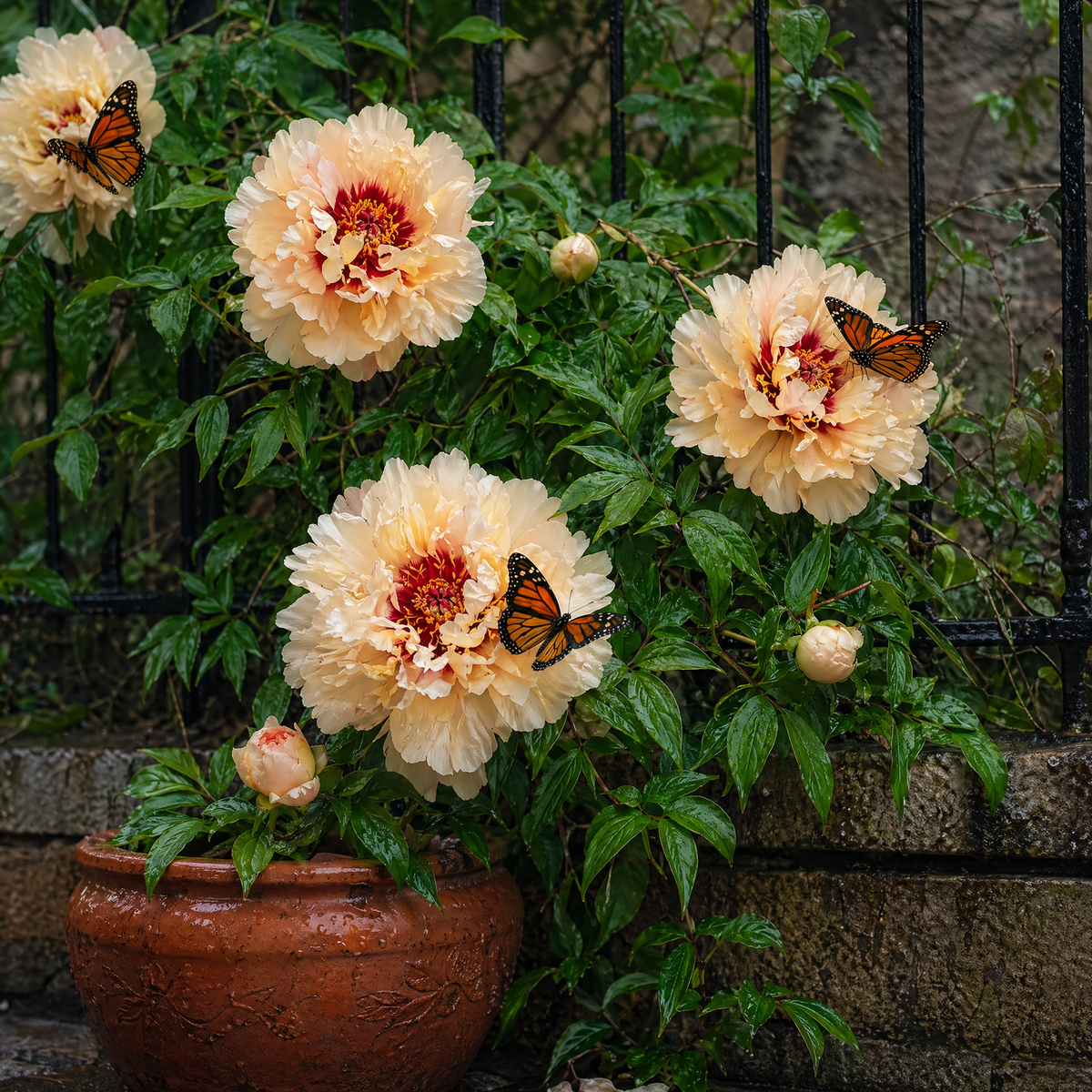 Rare Climbing Peony BulbsBig Full Blooms, Cold Hardy Perennial, Easy to Grow Garden Favorite