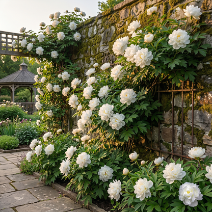 Rare Climbing Peony BulbsBig Full Blooms, Cold Hardy Perennial, Easy to Grow Garden Favorite