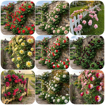 Rare Climbing Peony BulbsBig Full Blooms, Cold Hardy Perennial, Easy to Grow Garden Favorite