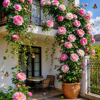 Rare Climbing Peony BulbsBig Full Blooms, Cold Hardy Perennial, Easy to Grow Garden Favorite