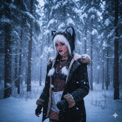 Cute Plush Cat Hat
