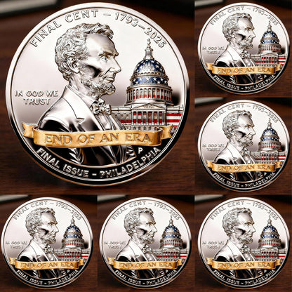 THE FINAL CENT 1793–2025 · END OF AN ERA