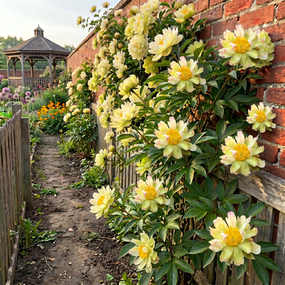 Rare Climbing Peony BulbsBig Full Blooms, Cold Hardy Perennial, Easy to Grow Garden Favorite