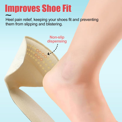 Soft Heel Cushion Pads Anti-slip Heel Protectors for Women & Men