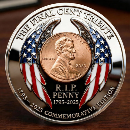 THE FINAL CENT 1793–2025 · END OF AN ERA