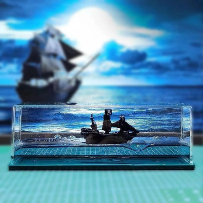 Sunken Black Pearl and Titanic Drifting Ornaments