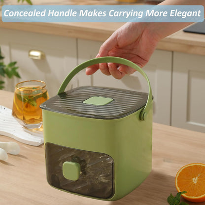 Portable Ice Maker with Lid and Storage Box (48 Cubes)