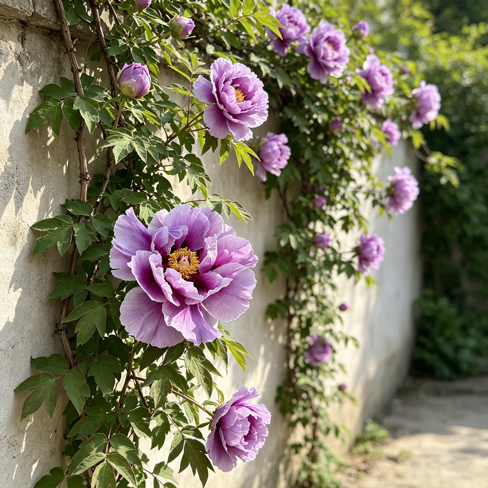 Rare Climbing Peony BulbsBig Full Blooms, Cold Hardy Perennial, Easy to Grow Garden Favorite