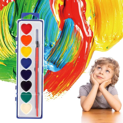 2026 Mini Watercolor Paint Set for Valentine's Day | Romantic Art Gift