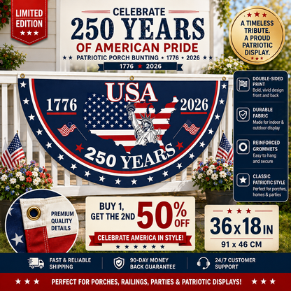 VeteranMade - USA 250 Years Commemorative Banner