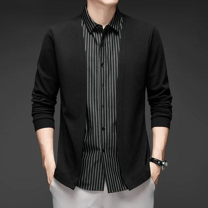 Gianluigi™ – Italian Cut 2-in-1 Cardigan Shirt