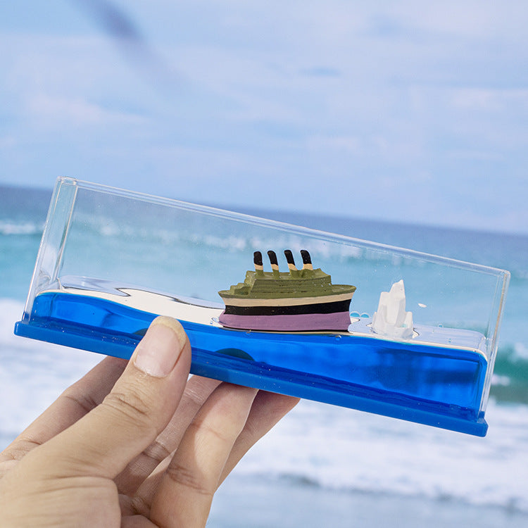 Sunken Black Pearl and Titanic Drifting Ornaments