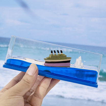 Sunken Black Pearl and Titanic Drifting Ornaments