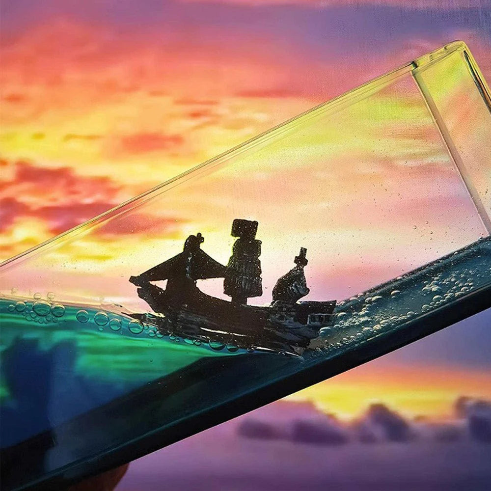 Sunken Black Pearl and Titanic Drifting Ornaments