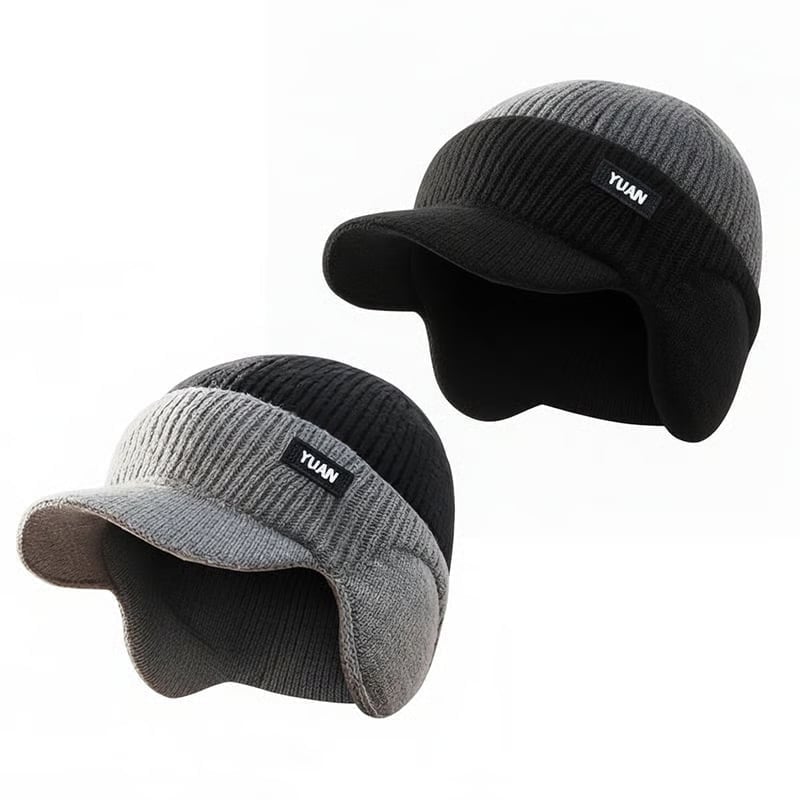 FrostFlex - Stretch Fit Windproof Winter Hat with Visor