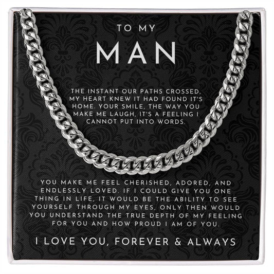 ForeverHim – Meaningful “To My Man” Necklace
