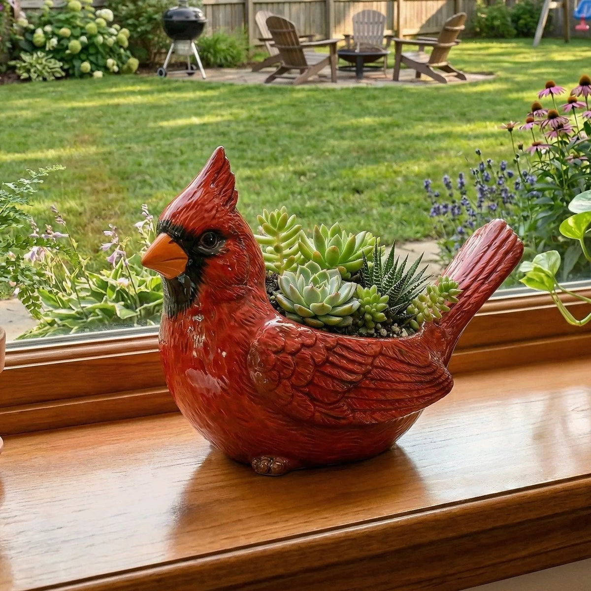 2026 Mother's Day Gifts --Cardinal Bird Succulent Planter