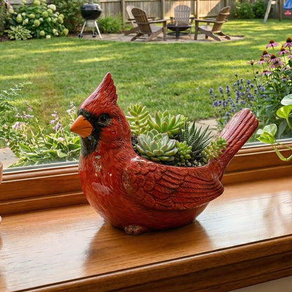2026 Mother's Day Gifts --Cardinal Bird Succulent Planter