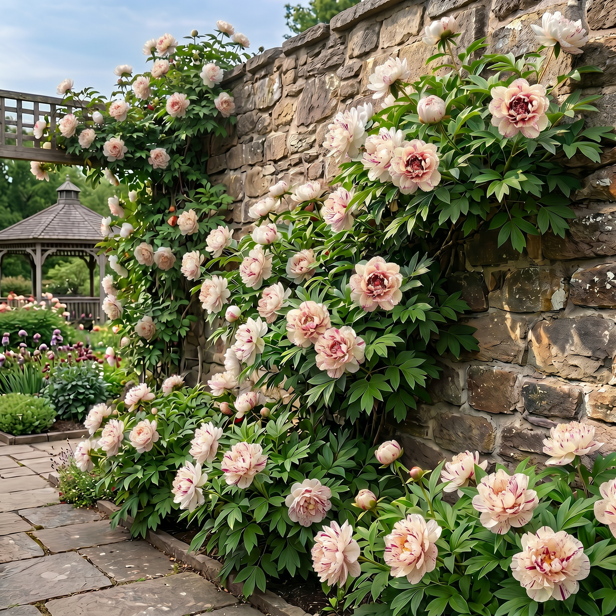 Rare Climbing Peony BulbsBig Full Blooms, Cold Hardy Perennial, Easy to Grow Garden Favorite