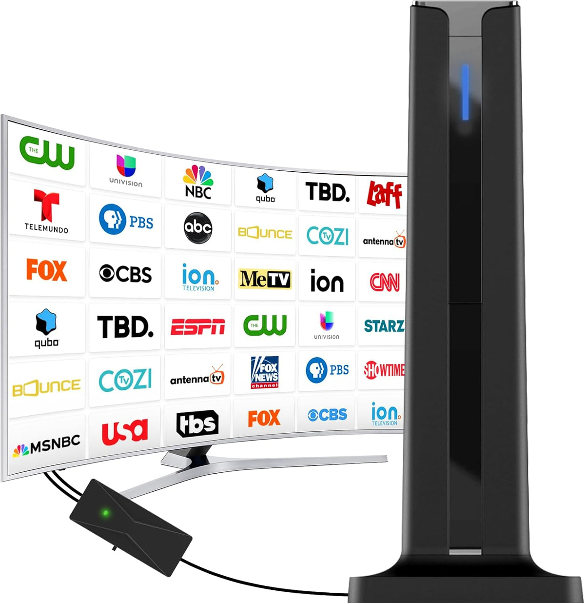 TV Antenna - Digital HD Antenna - Indoor HDTV 1080P 4K (Long Range)