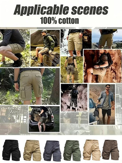 RangerCore – Organic Cotton Hiking Work Cargo Shorts