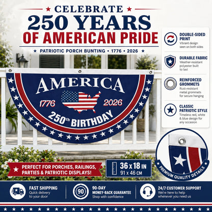 VeteranMade - USA 250 Years Commemorative Banner
