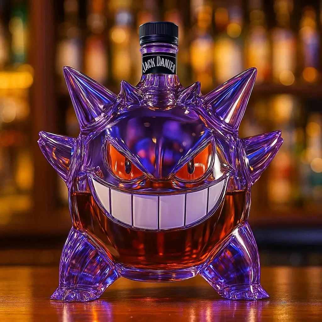 Gengar Whiskey Bottle