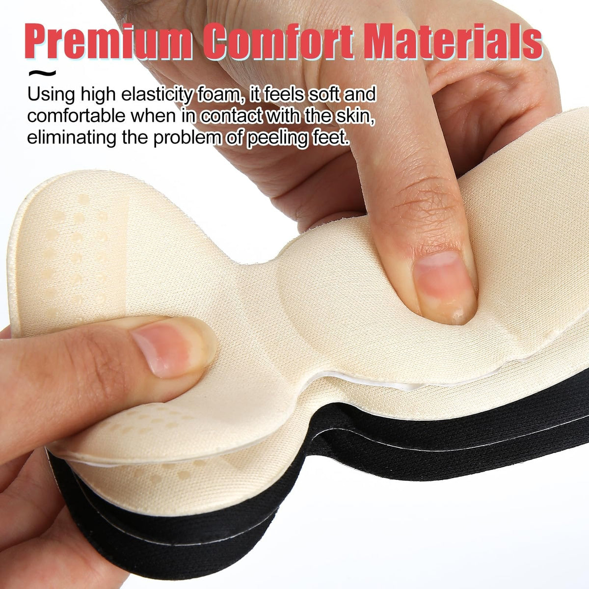 Soft Heel Cushion Pads Anti-slip Heel Protectors for Women & Men
