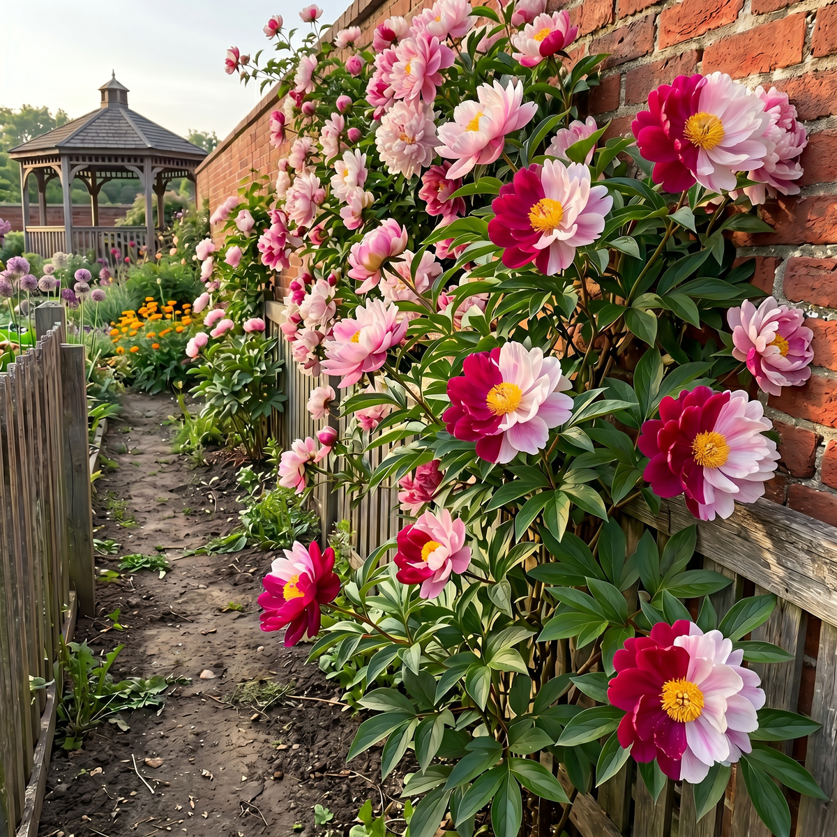 Rare Climbing Peony BulbsBig Full Blooms, Cold Hardy Perennial, Easy to Grow Garden Favorite