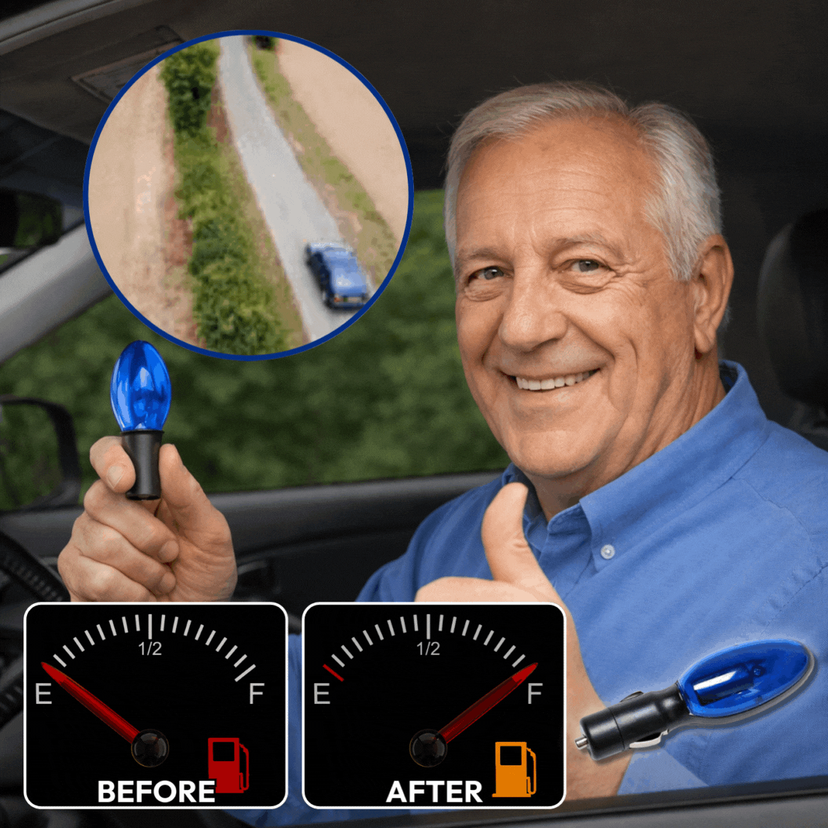 Saves 30% on fuel consumption. — Plug-and-Play Fuel Saver: Drive Further, Improve Fuel Efficiency