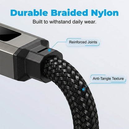 VoltFlex – Digital Display Fast Charge Cable